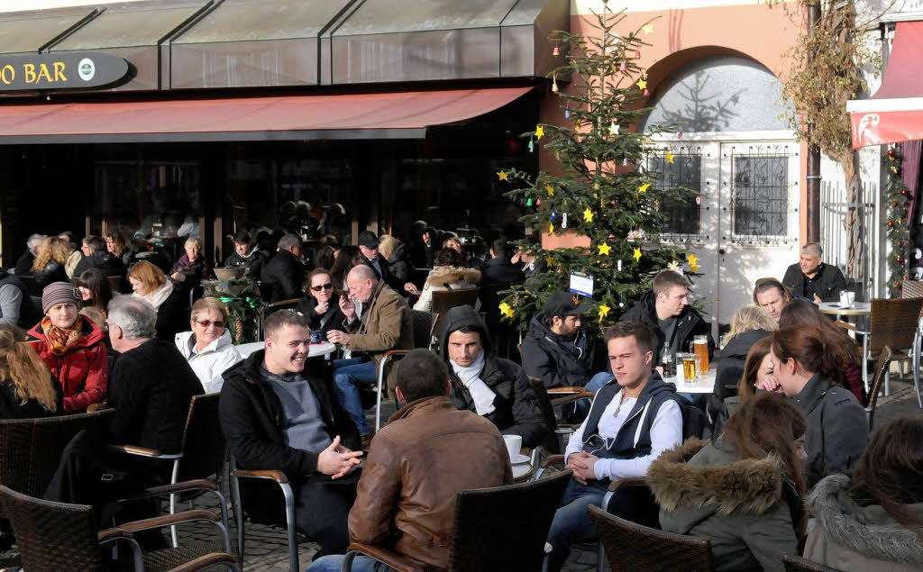 Drauensitzen: Heiligabend auf dem Marktplatz.