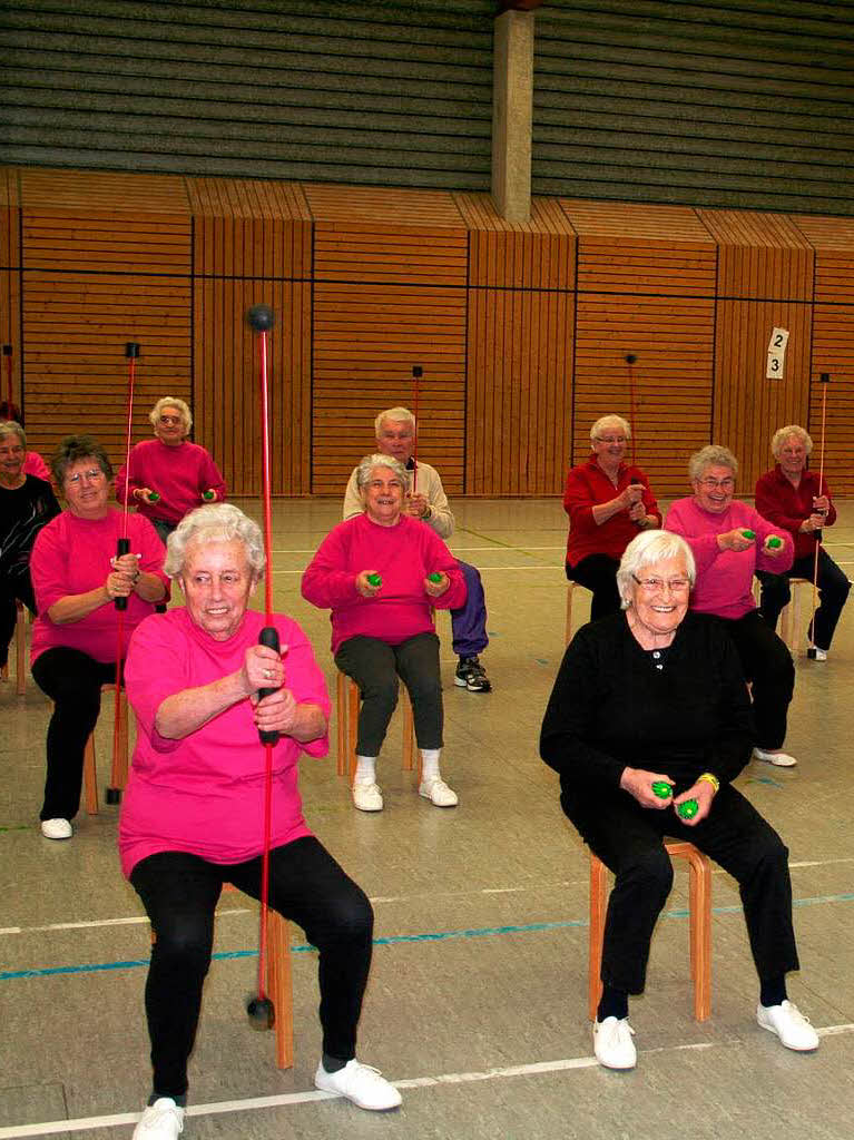 Januar: Fit bis ins hohe Alter.Seit 30 Jahren hlt sich die Senioren-Gymnastikgruppe mit Jutta Sekat fit.