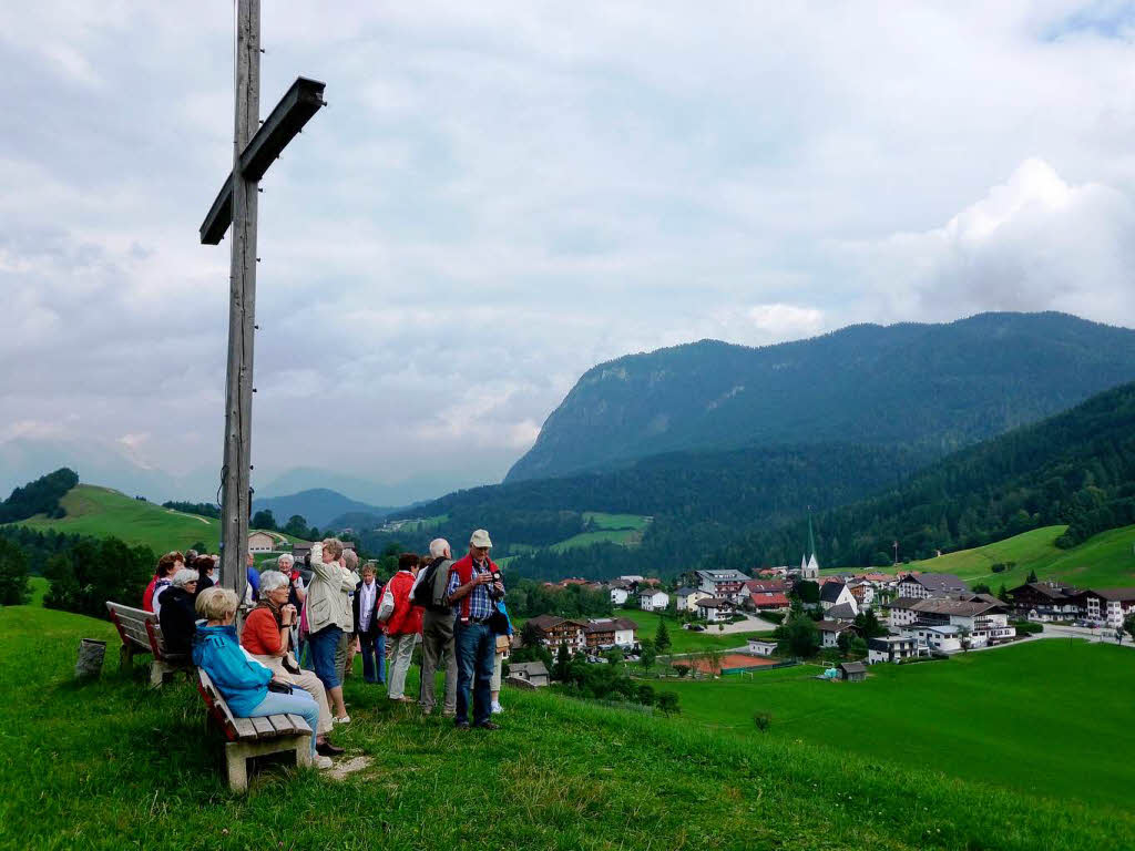 September: Fnf-Tages-Fahrt des Schwarzwaldvereins Kollnau-Gutach: Abendspaziergang zum Mayerhofer Kreuz.