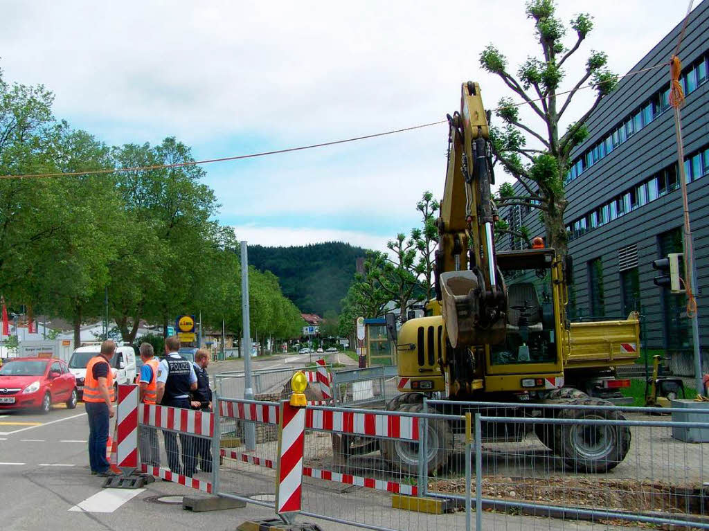 Juni: An der Sick-Kreuzung in Waldkirch wird die Ampel erneuert und werden Bordsteine abgesenkt.