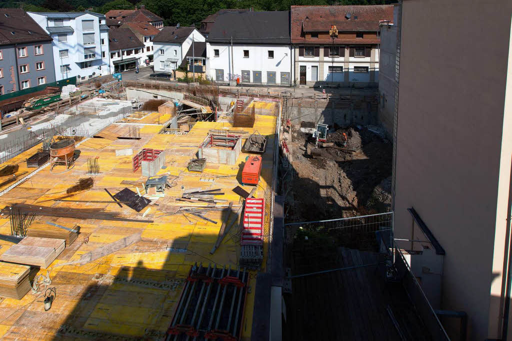 Juli: Im Gebiet Niedertor gehen die Bauarbeiten voran.