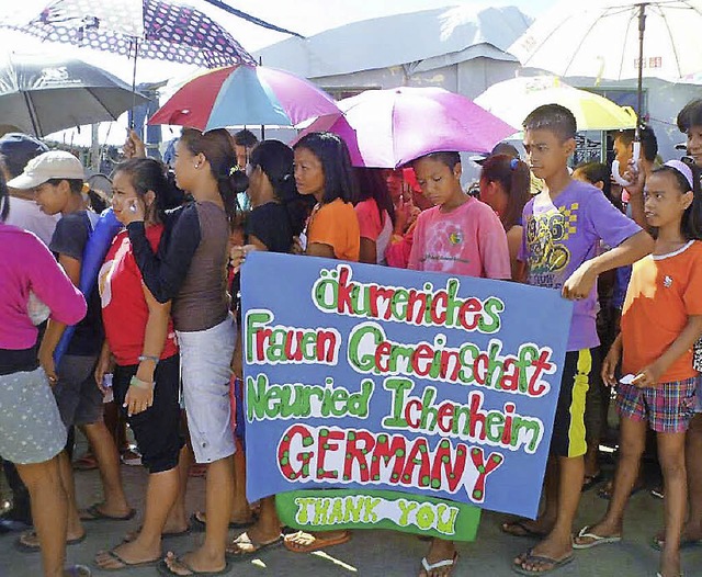 Die Menschen auf den Philippinen haben... Untersttzung aus Ichenheim bedankt.   | Foto: Privat