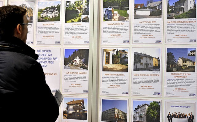 Immer hher klettern die Immobilienpreise in Freiburg.   | Foto: Rita Eggstein