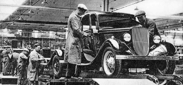 Der erste Wagen, der bei Ford in Kln vom Band lief, war 1931 ein Modell A.   | Foto: obs/Ford