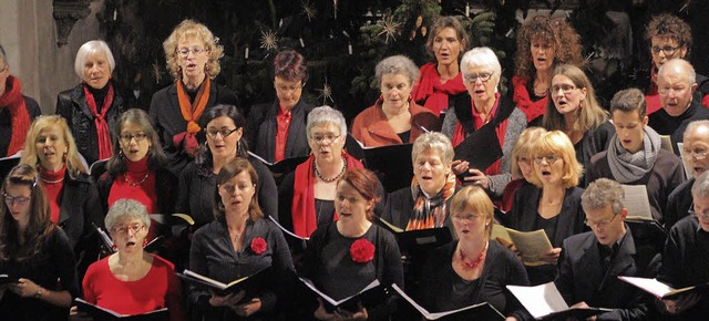 Schner Chorgesang beeindruckte die Be...eim Konzert in der Kirche in Nordweil.  | Foto: Thilo Bergmann