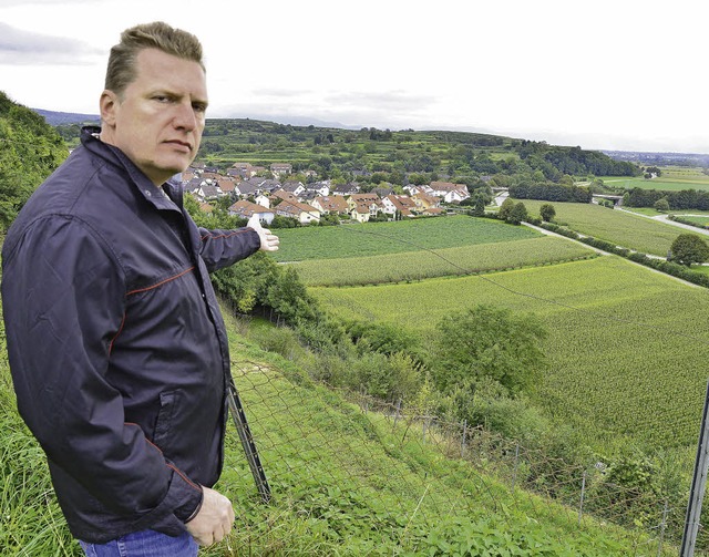 Der mgliche Lebensmittelmarkt im Malt...zeigt auf  das ausgewiesene Baugebiet.  | Foto: Dieter Erggelet