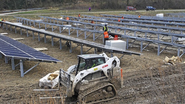 In Vogtsburg wurde in diesem Jahr ein groer  Solarpark gebaut.   | Foto: Benjamin Bohn