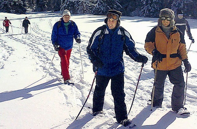 Traumhafte Schneeschuh-Tour in der Wintersonne  | Foto: Siegfried Wernet