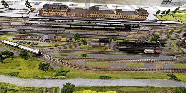 Offenburger Bahnhof Modell Modelleisenbahn  Museum Im Ritterhaus  | Foto: Bild honorarfrei