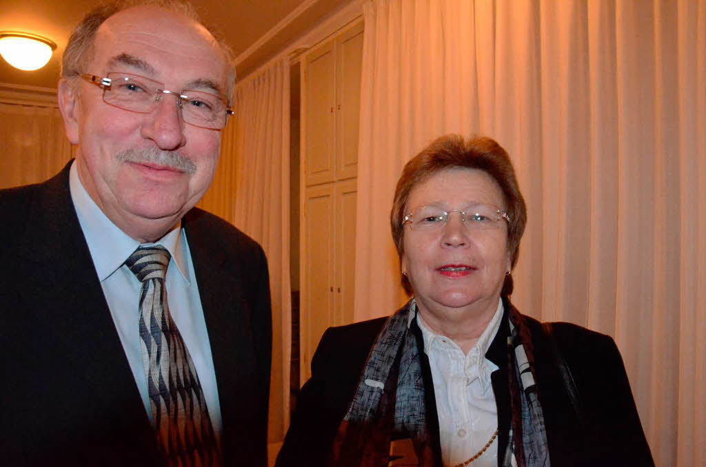 Neu in den Vorstand der Brgerstiftung wurde Helmut Reif gewhlt, hier mit seiner ehefrau