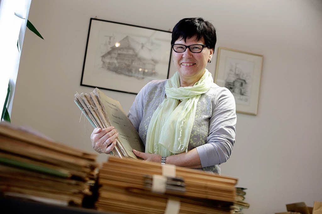 Veronika Ehret hat sich mehr als 40 Jahre um die Grundbuchakten in Schuttertal gekmmert. Mit dem Ende des Amtes geht  die 63-Jhrige zum Jahresende  in den Ruhestand.