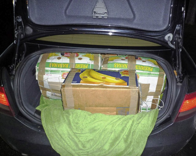 Von wegen Banane: In den Kartons war Rindfleisch versteckt.   | Foto: ZVG