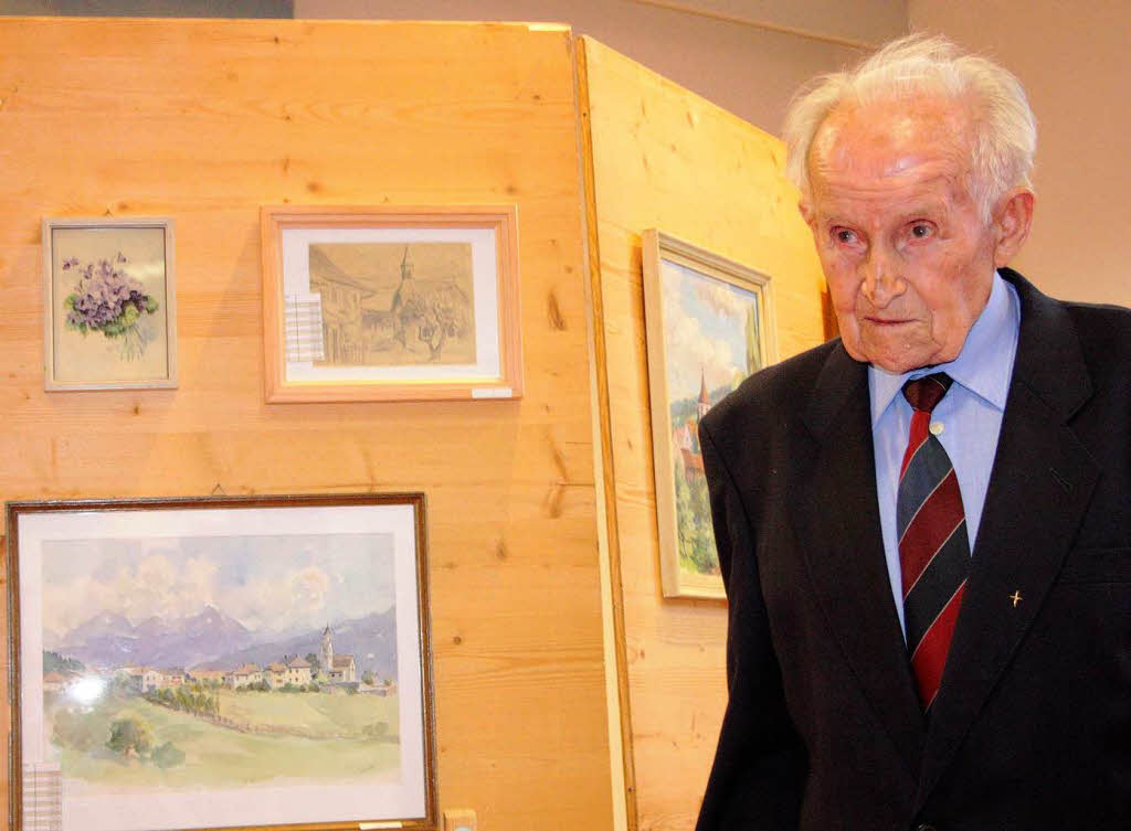 Der Wollbacher Maler Emil Knoll stirbt im Alter von beinahe 102 Jahren. 