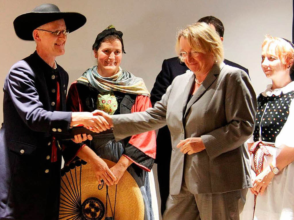 Fred Wehrle, Malsburg-Marzeller Heimatforscher, erhlt die Heimatmedaille des Landes.  