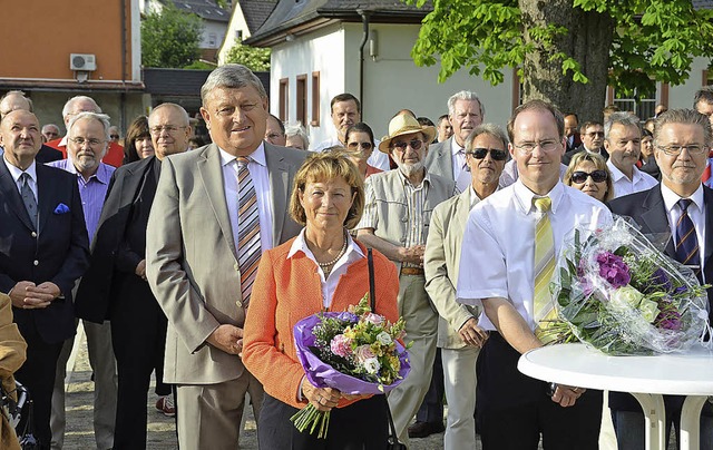 Ein Hhepunkt im politischen  Leben Sc...rger (Efringen-Kirchen) gratulierten.   | Foto: Michael Behrendt