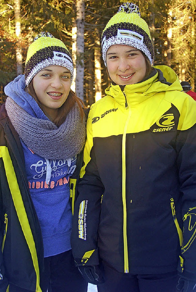 Johanna Knpfle (rechts) siegte in Sch...r ihrer Dauerkonkurrentin Alina Dold.   | Foto: Junkel
