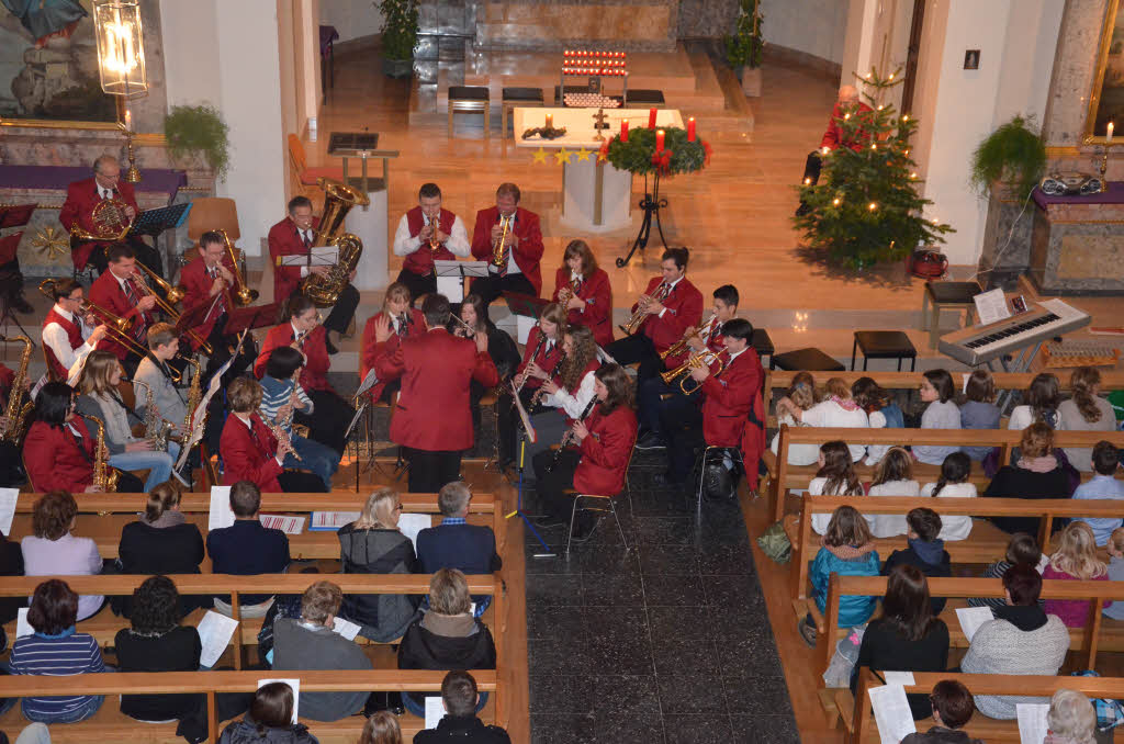 Der Musikverein Istein sorgte wieder fr ein Adventssingen.
