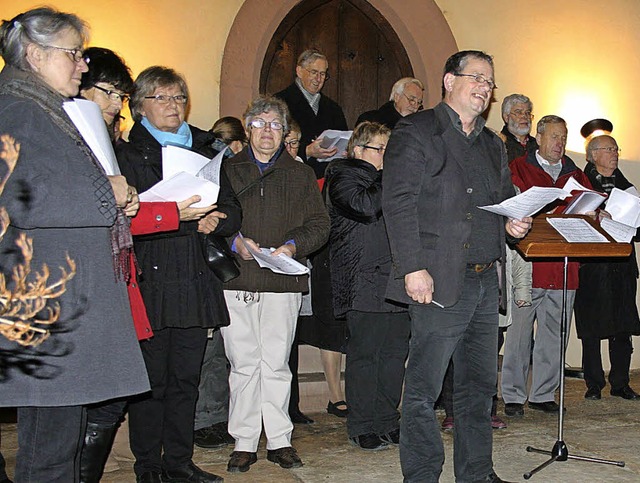 Eine gelungene Vorstellung bot der neu...beim Weihnachtssingen. Foto: Ines Bode  | Foto: Ines Bode