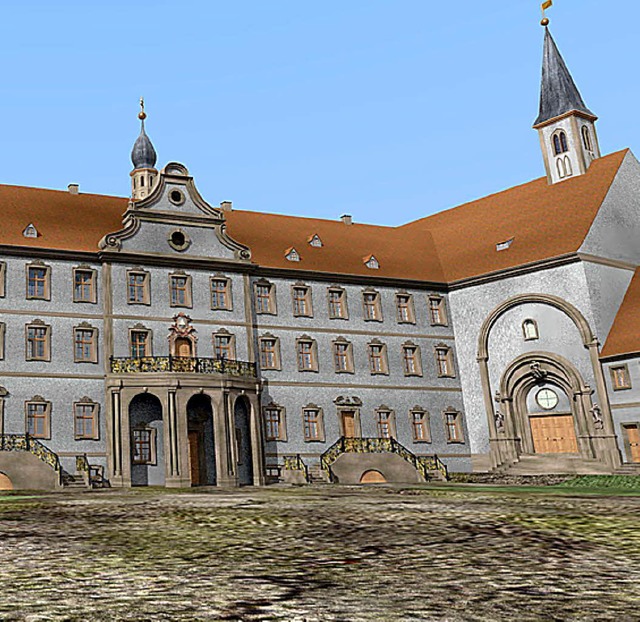 Kloster Ettenheimmnster als 3-D-Animation.<BZ-FotoNurRepro>BZ</BZ-FotoNurRepro>  | Foto: Jrg Sieger