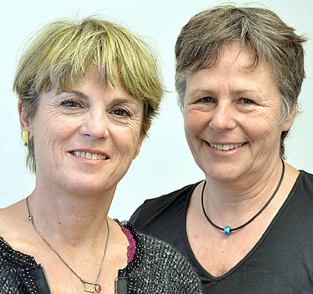Angelika Rosenstein (links) und Ursula Lemmertz  | Foto: M. Bamberger