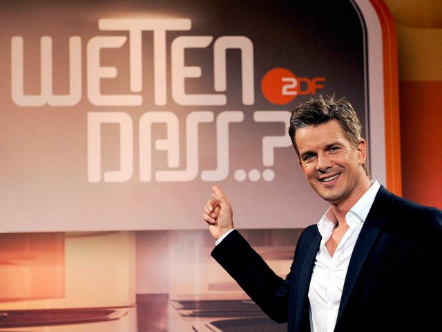 Kommt erneut nach Offenburg: ZDF-Moder...anz mit &#8222;Wetten, dass..?&#8220;.  | Foto: dpa