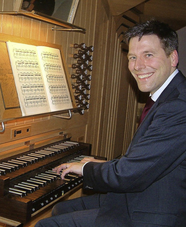 Mit glanzvoller Orgelmusik lie Kirche...Evangelischen Stadtkirche ausklingen.   | Foto: Roswitha Frey