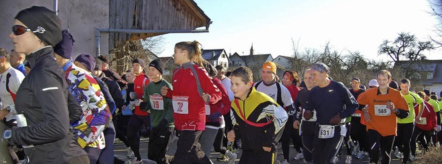 Beliebter Treff fr Sportler, der jetz...rd: der Benefizlauf durch Adelhausen.   | Foto: Petra Wunderle