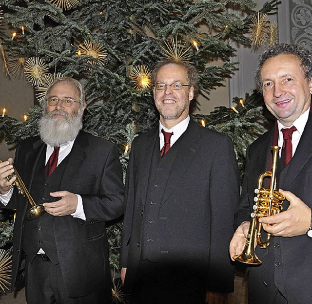 Bestens eingespieltes Trio:  Eckhard S...it  Organist Christian-Markus Raiser.   | Foto: Veranstalter