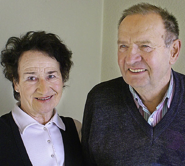 Seit 50 Jahren verheiratet: Helga und Hermann Kntel   | Foto: Probst