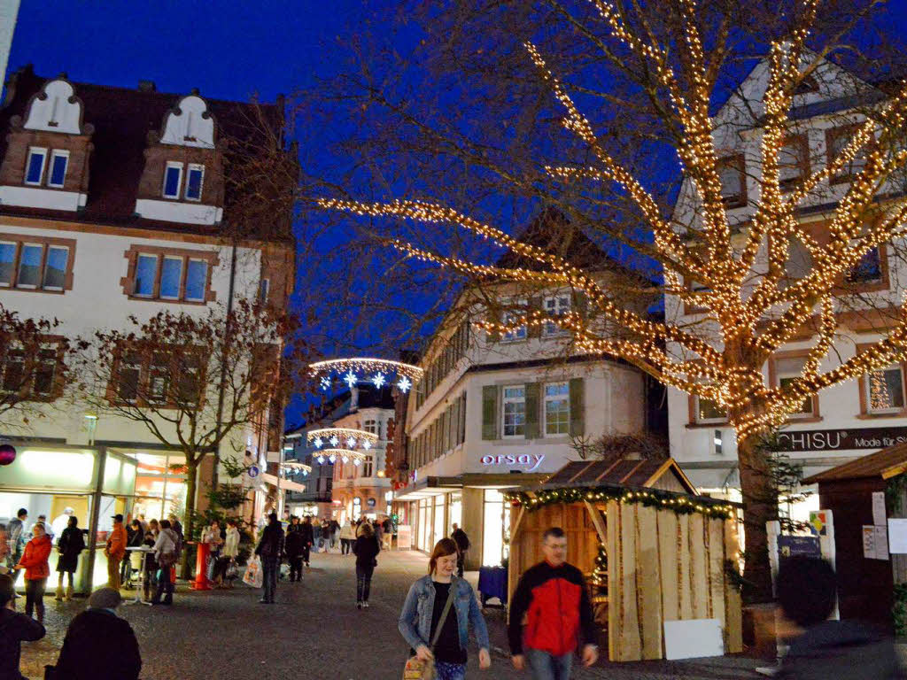 Impressionen aus der Adventszeit in der Lahrer Innenstadt