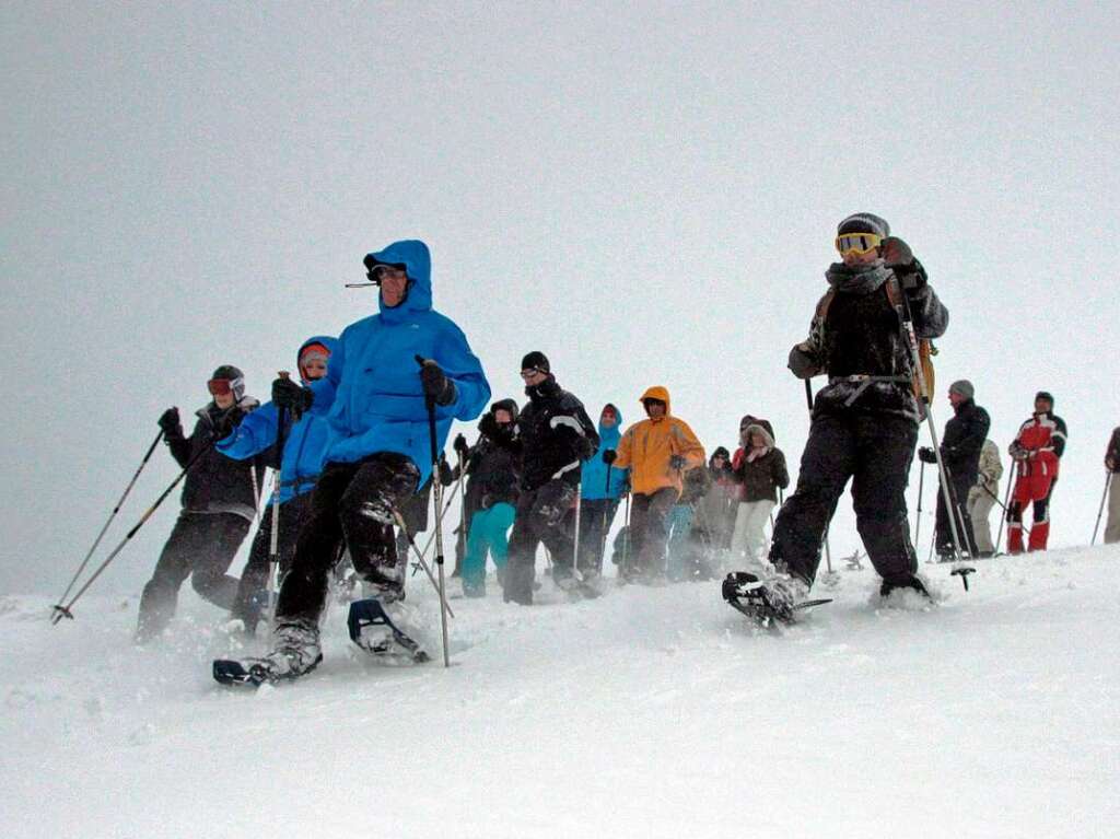 Bis zu 30 Teilnehmer waren beim „Gipfel-Trail“ mit dabei.