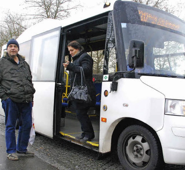 Fhrt kaum einmal leer: der grenzberschreitende Stadtbus    | Foto: Staub