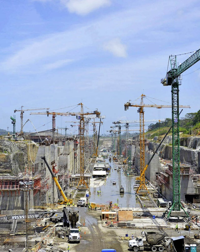 Schleusen-Baustelle am Panamakanal  | Foto: AFP