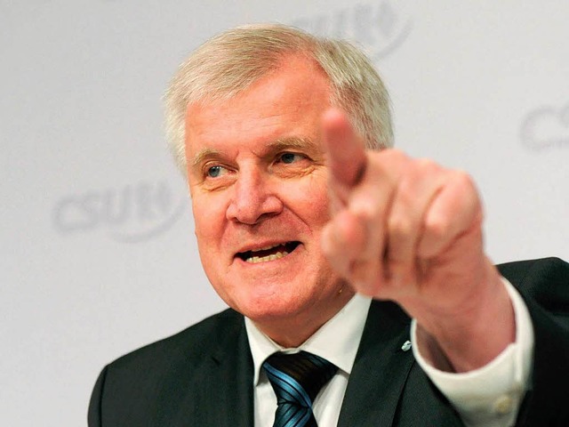 Der CSU-Parteivorsitzende Horst Seehofer.  | Foto: dpa