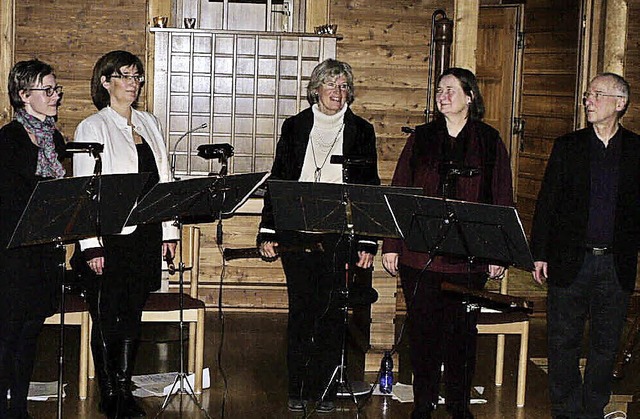 Beatrix Leppert, Andrea Rudolf, Ulla S...ette Bll (zweite von rechts) vortrug.  | Foto: Margrit Matyscak