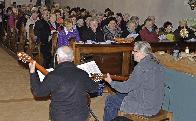 Sasbach. Weihnachten in seiner ganzen ...iedersingens in der Litzelbergkapelle.  | Foto: Roland Vitt