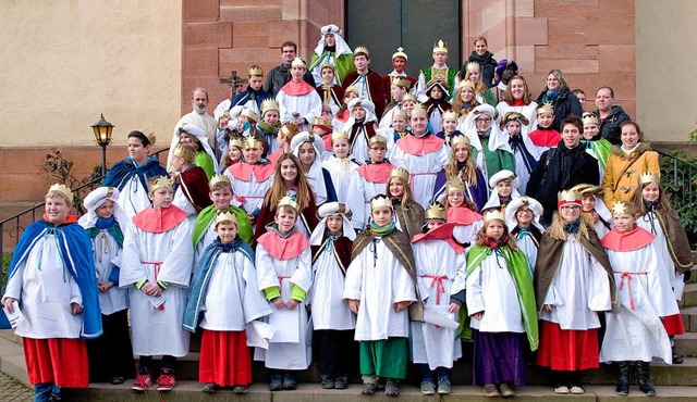 Mit  10255 Euro Spenden waren die  Sul...ternsinger in Lahr am erfolgreichsten.  | Foto: Dieter Fleig