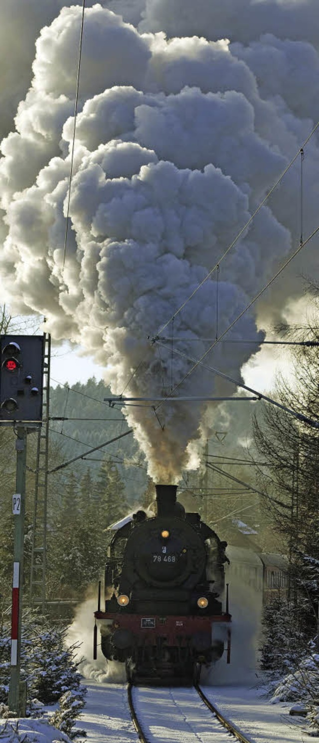 Da schnaubt sie, die 3-Seen-Bahn  | Foto: Jrg Sauter