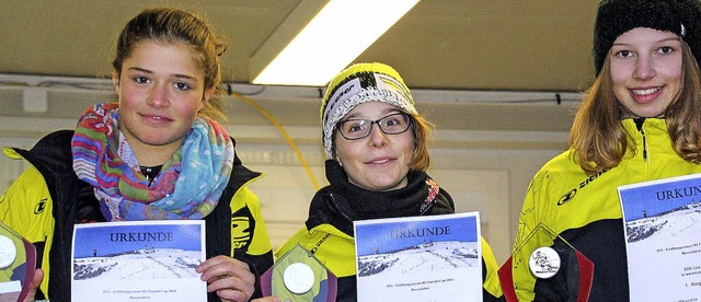 Die schnellsten Schlerinnen 14  im Ri...erin Lea Mai (Ski Zunft Rheinfelden).   | Foto: Martin Siegmund