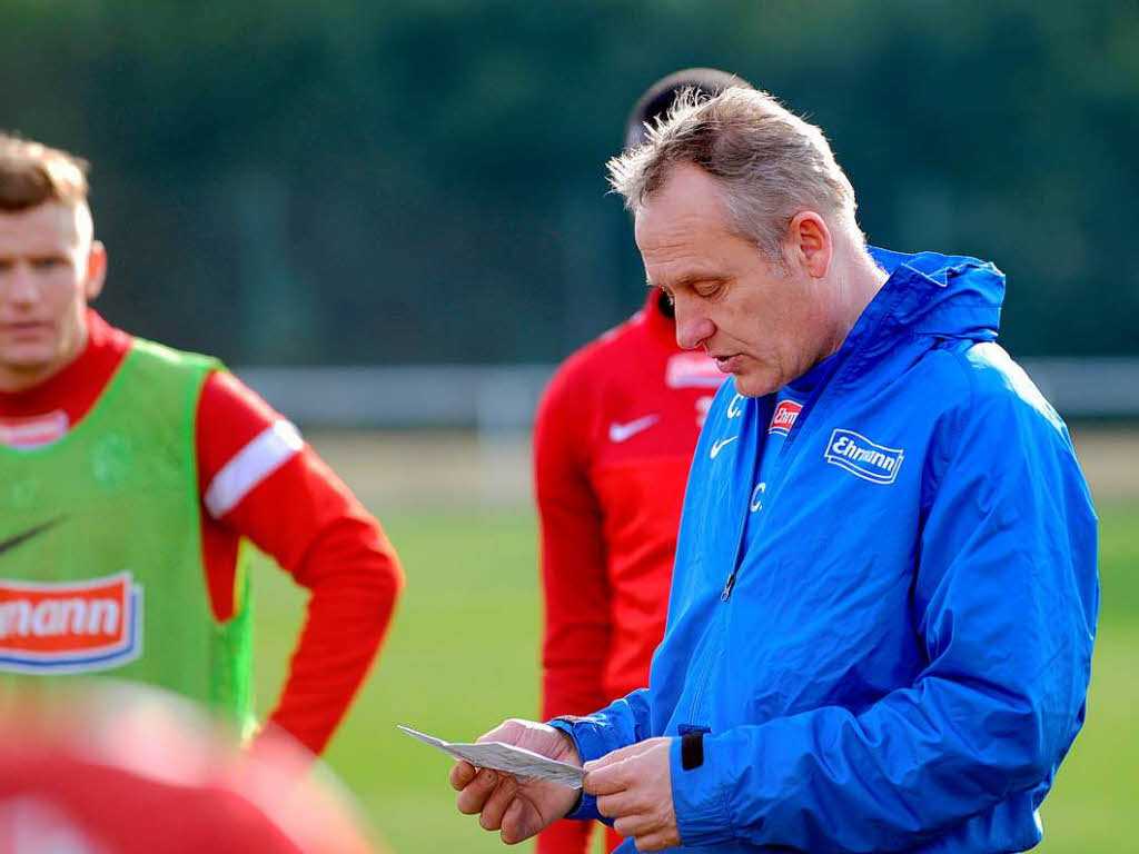 Die Spieler des SC Freiburg ben im Trainingslager im spanischen Rota.