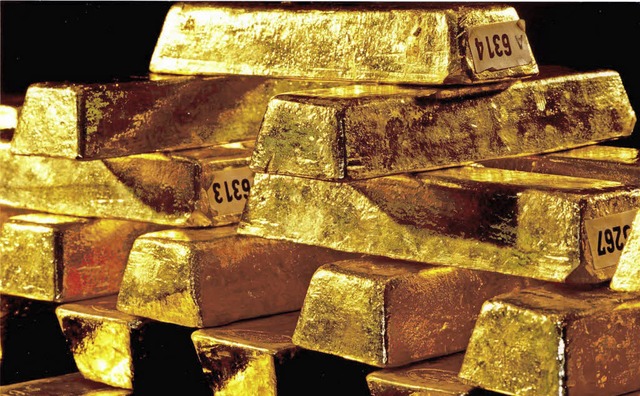 Wegen des gesunkenen Goldpreises muss ...g an Bund und Kantone fllt daher aus.  | Foto: dpa