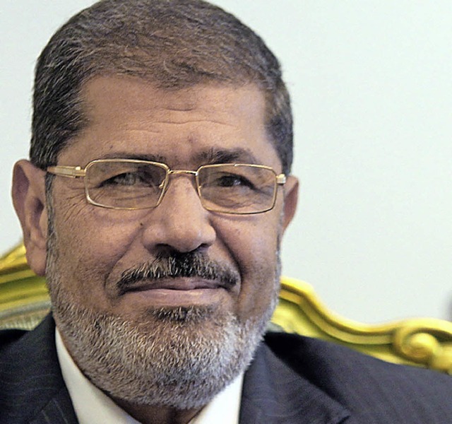Mohammed Mursi, als er noch Prsident war   | Foto: DPA