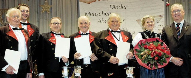 Verdiente Musiker der Glottertler Trachtenkapelle   | Foto: PRIVAT