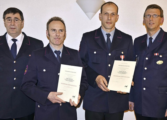 Kiechlinsbergen. Die bei der  Generalv...Abteilungskommandant Matthias Fischer.  | Foto: Roland Vitt