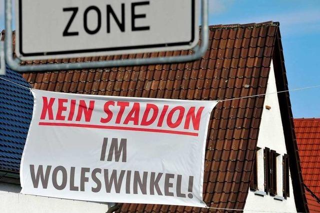Fotos: Protest gegen das geplante SC-Stadion im Wolfswinkel