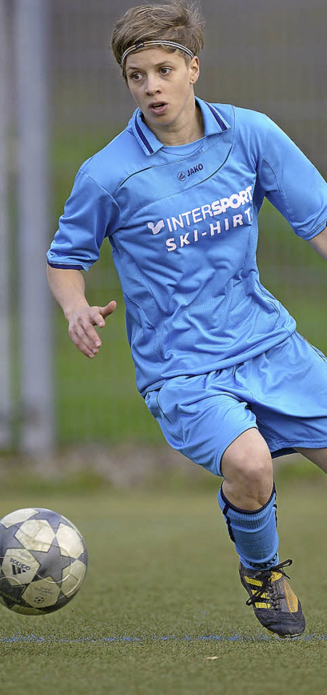 Franziska Fuchs erzielte beim Hallentu...tlingen fnf Tore fr den SV Titisee.   | Foto: Patrick Seeger