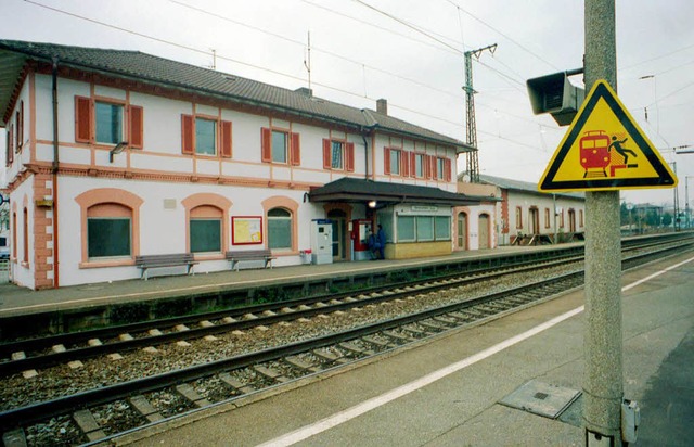 In Herbolzheim will die Bahn zwischen 2016 und 2018 den Lrmschutz starten.  | Foto: Siegfried Gollrad