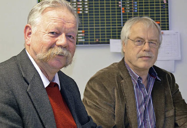 Schulrat Joachim Schwab (links) und Schulleiter Wolfgang Schaudt.   | Foto: KLAUS FISCHER