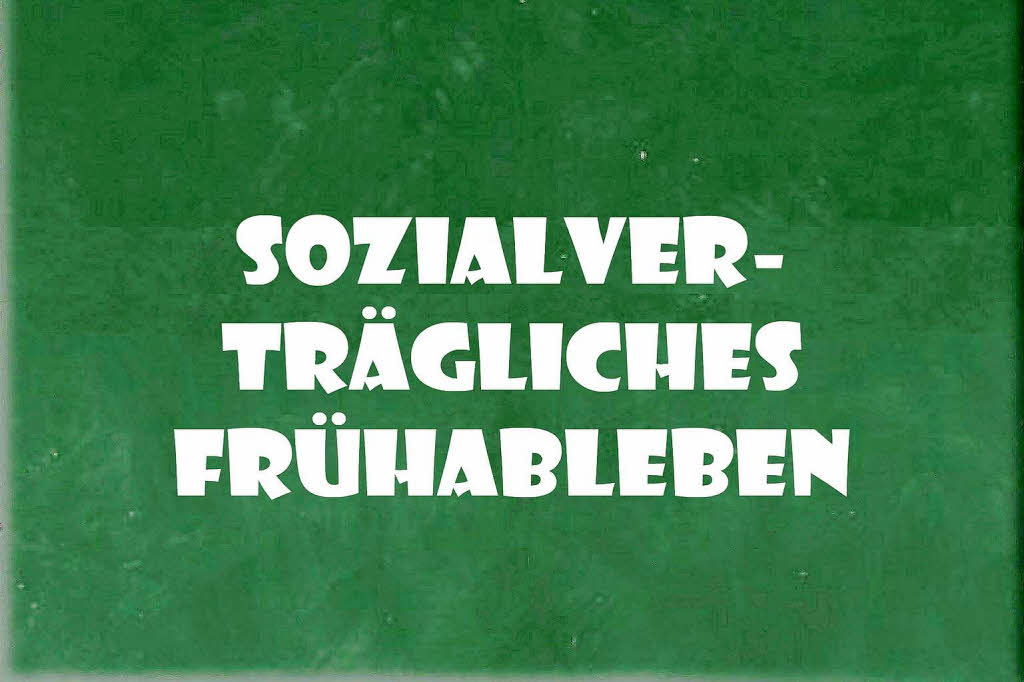 1998 : sozialverträgliches Frühableben 1998 : sozialverträgliches Frühableben