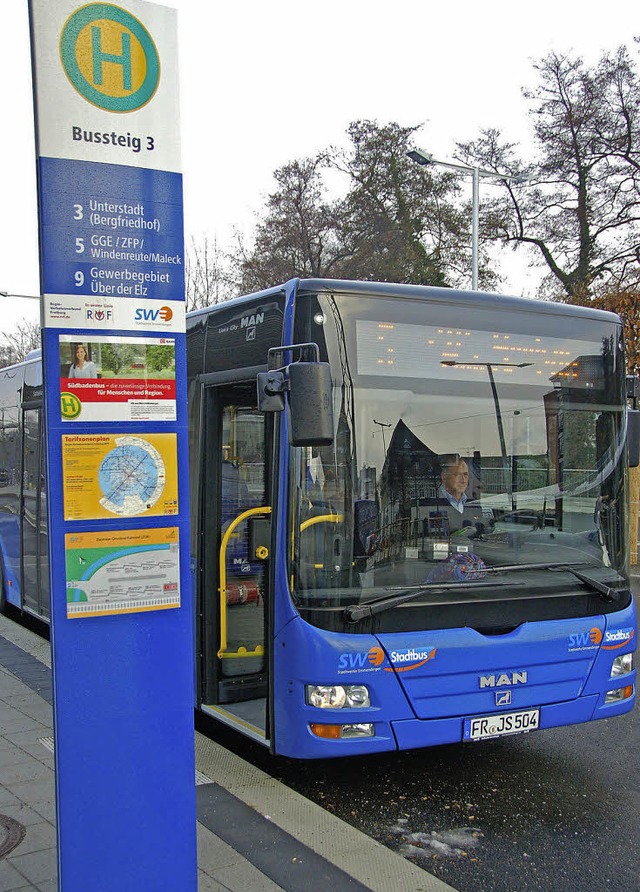 Die Stadtbus-Flotte ist weiter auf der...aufkommen erhhte sich um 16 Prozent.   | Foto: Gerhard Walser